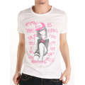 Conception de la mode d&#39;impression de la fille 100% coton T-shirt fait sur commande des hommes